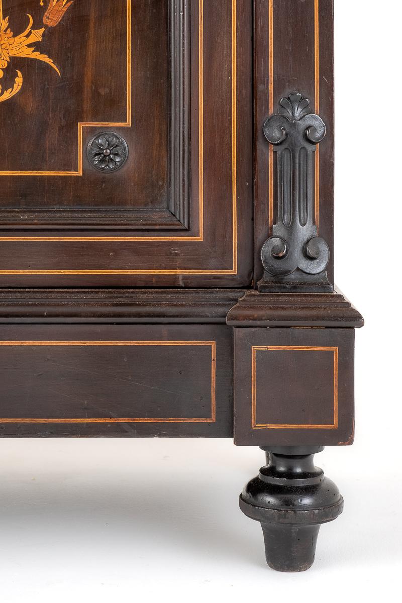 French Marquetry Pier Cabinet