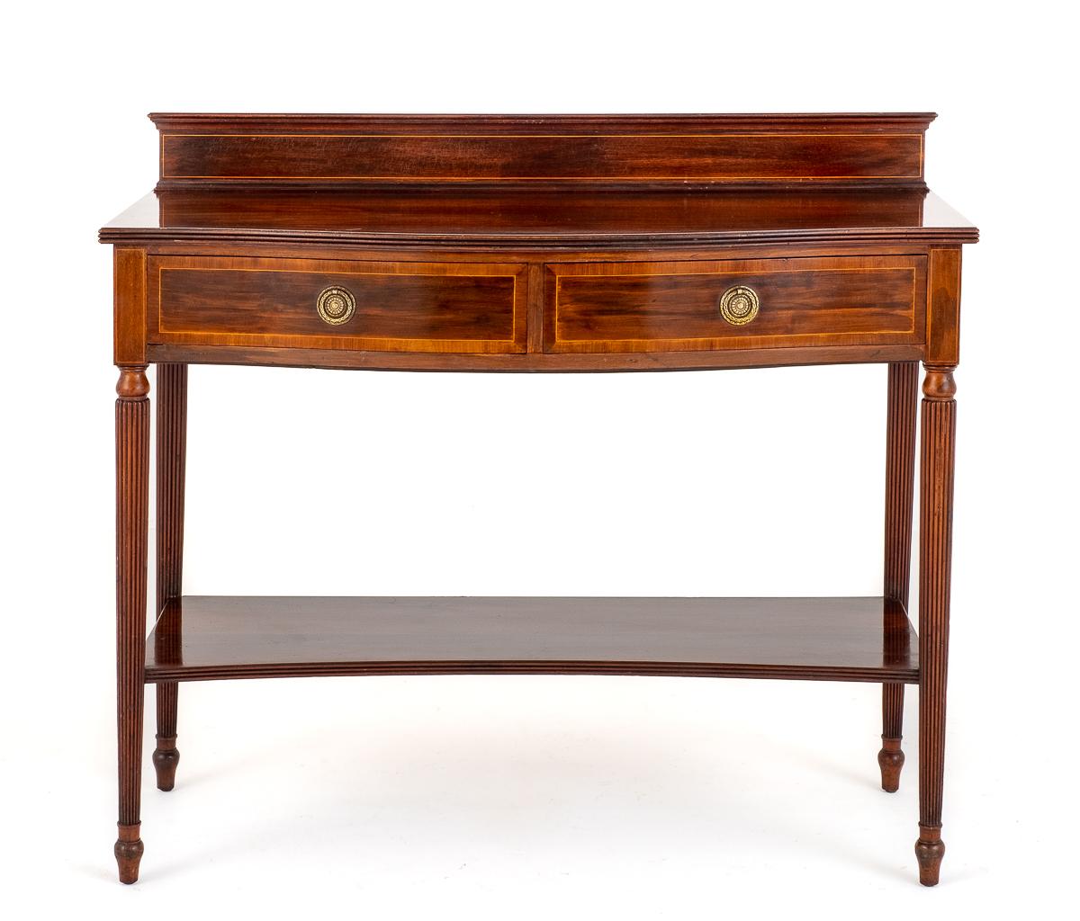 Mahogany Inlaid 2 drawer Server.