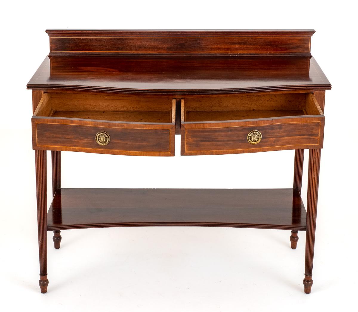 Mahogany Inlaid 2 drawer Server.