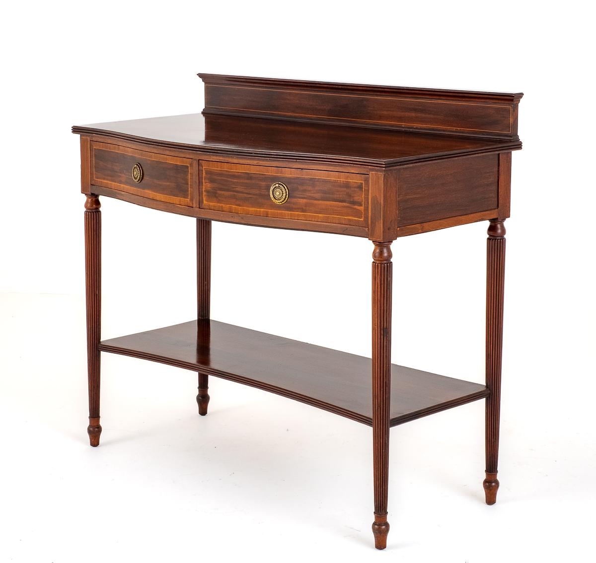 Mahogany Inlaid 2 drawer Server.