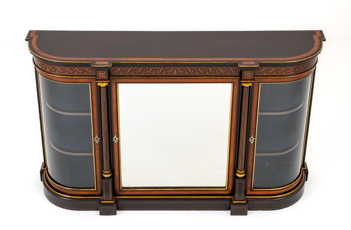 Victorian Ebonised and Walnut Credenza