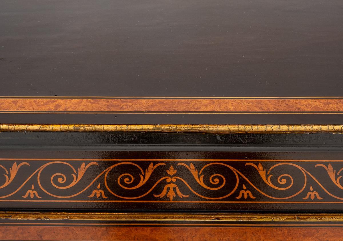 Victorian Ebonised and Walnut Credenza