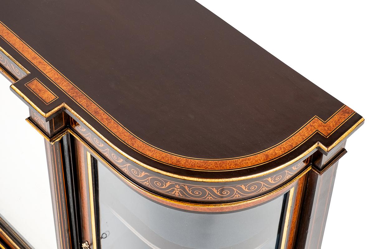 Victorian Ebonised and Walnut Credenza