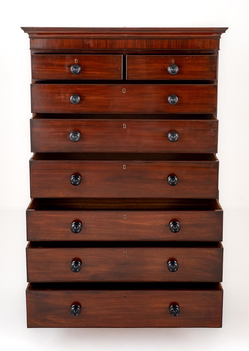 Georgian Mahogany Chest on Chest