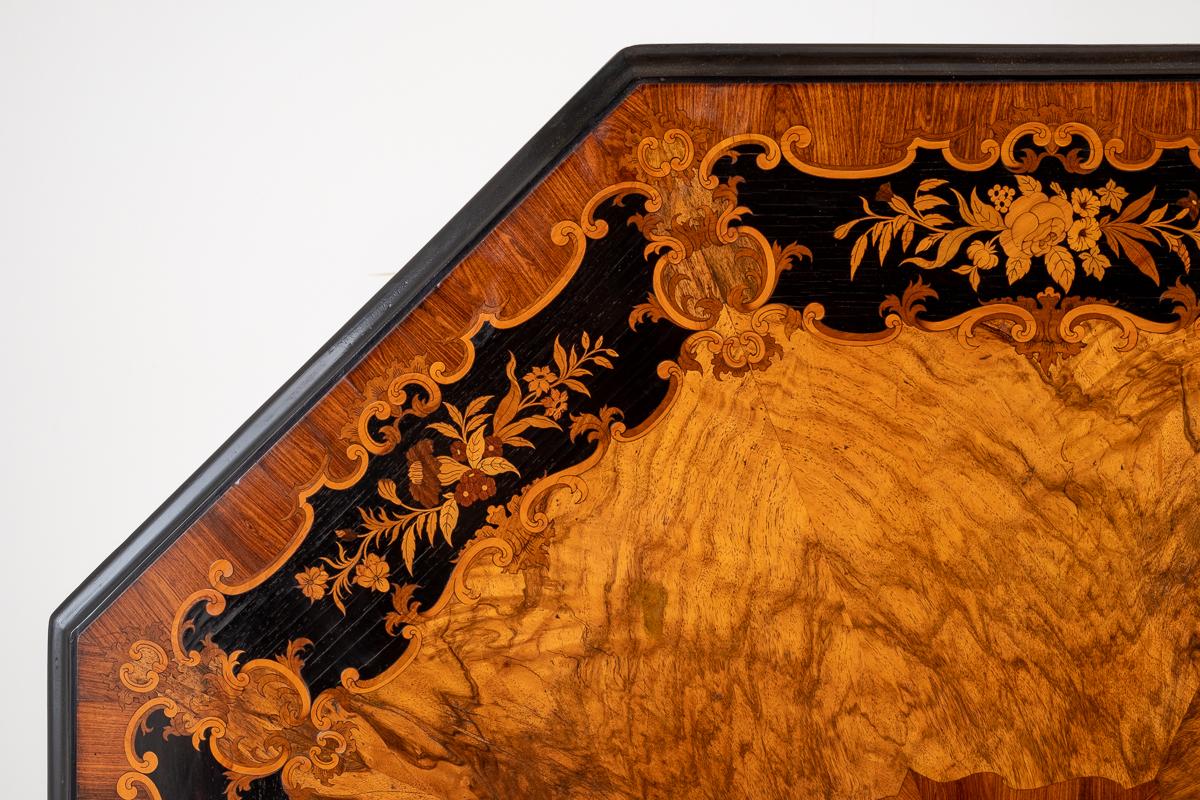 A Stunning Walnut and Marquetry Centre Table