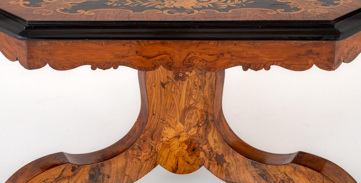 A Stunning Walnut and Marquetry Centre Table