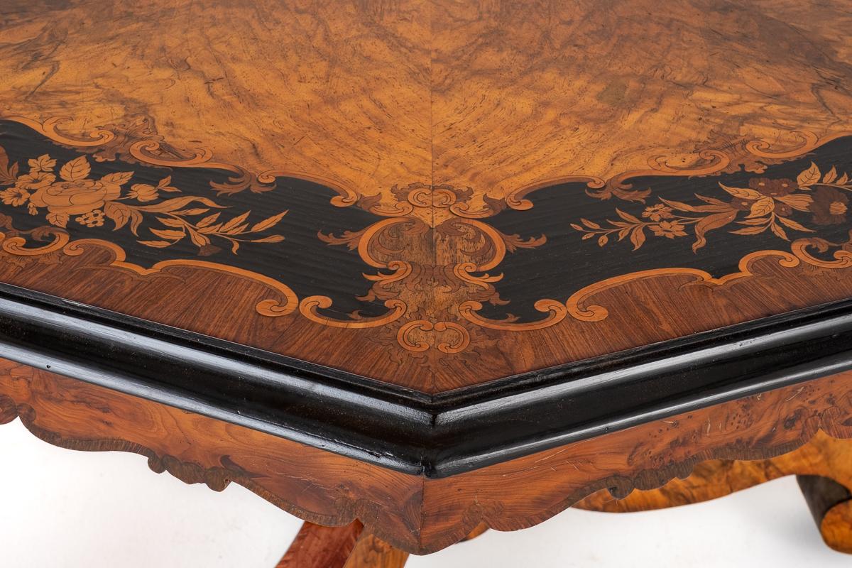 A Stunning Walnut and Marquetry Centre Table