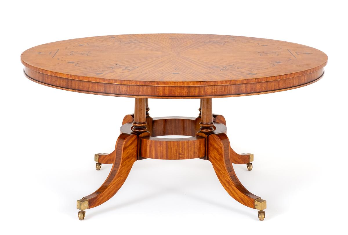 Regency Revival Satinwood Centre Table