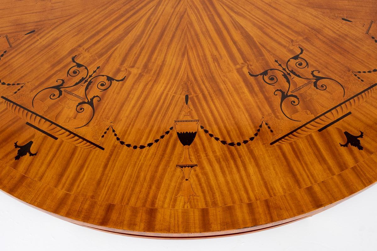 Regency Revival Satinwood Centre Table