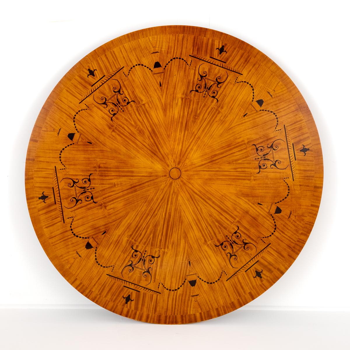 Regency Revival Satinwood Centre Table