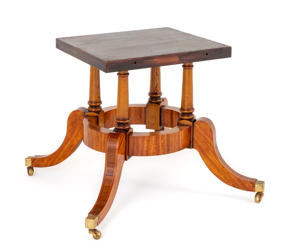 Regency Revival Satinwood Centre Table
