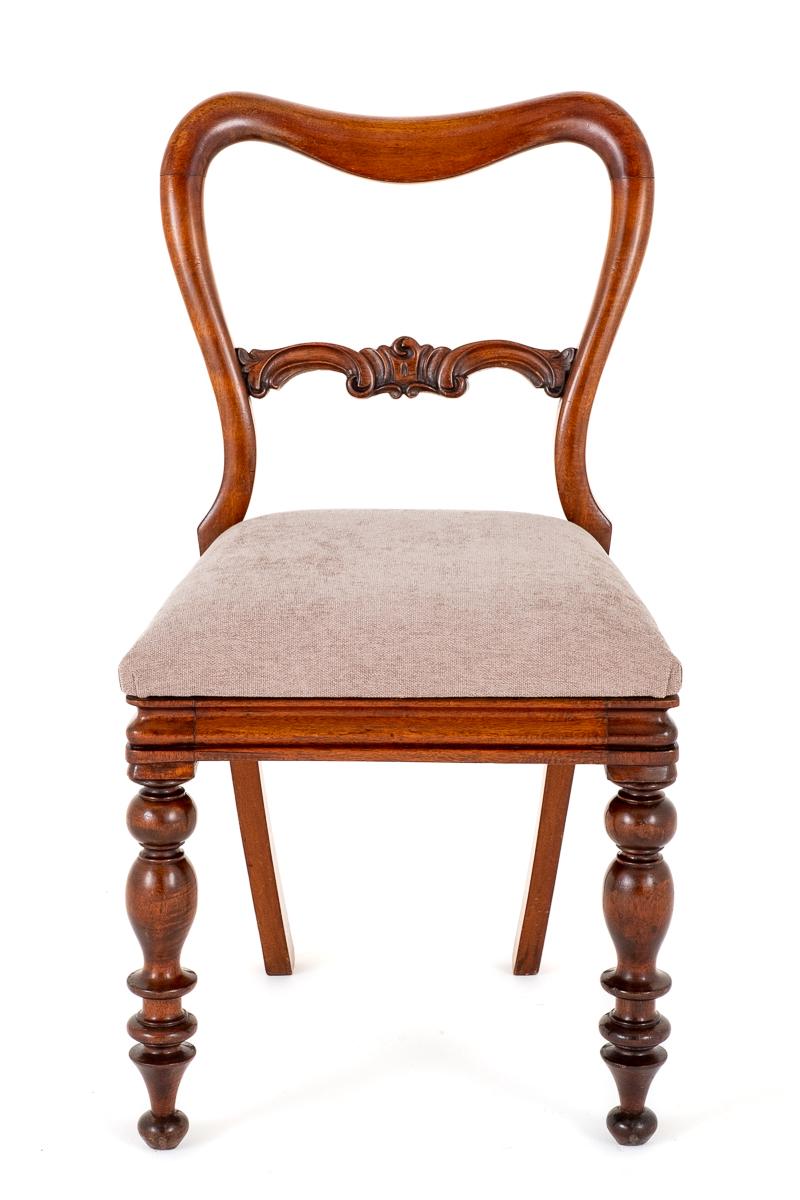 Set of 6 Victorian Mahogany Dining Chairs
