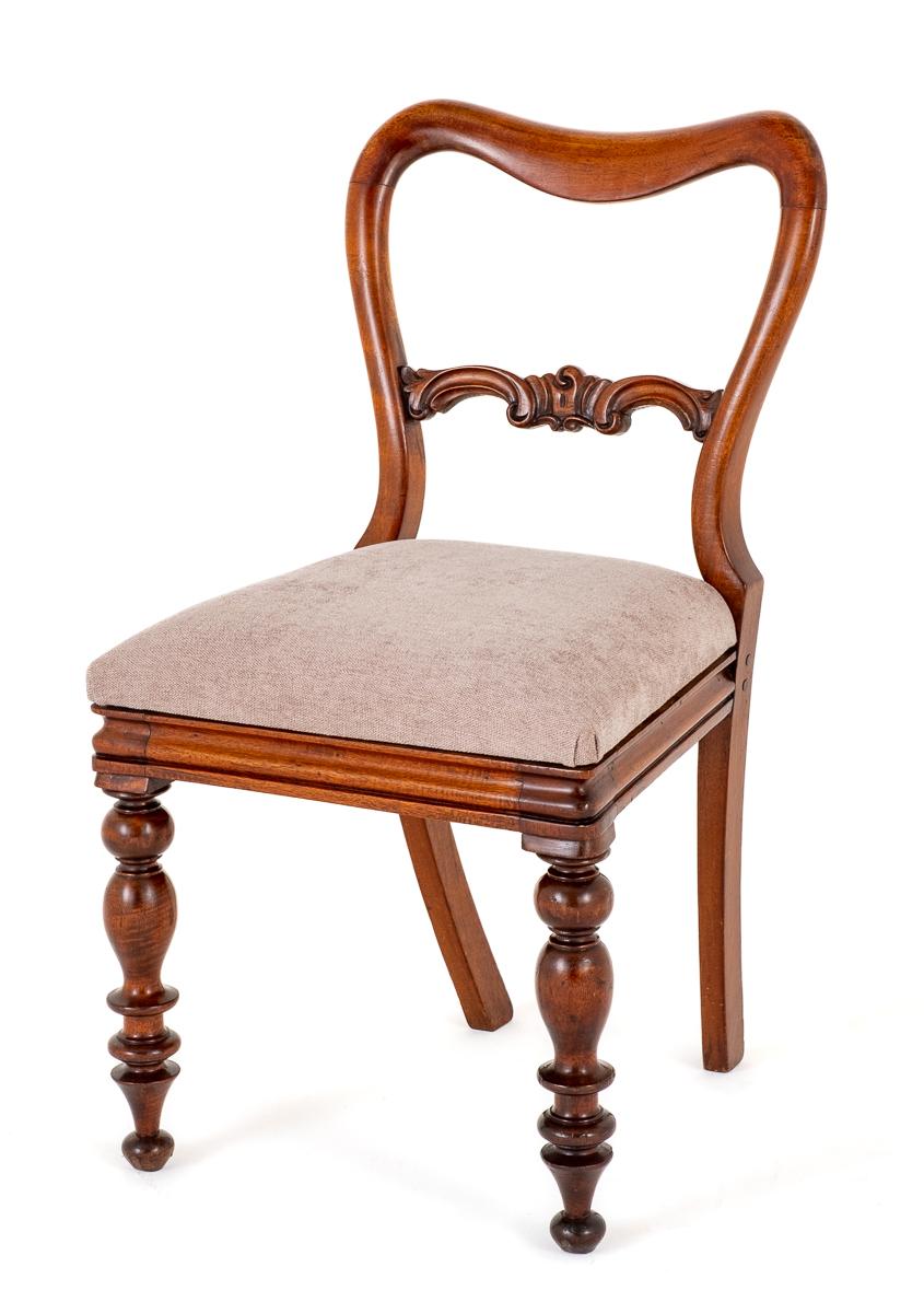 Set of 6 Victorian Mahogany Dining Chairs