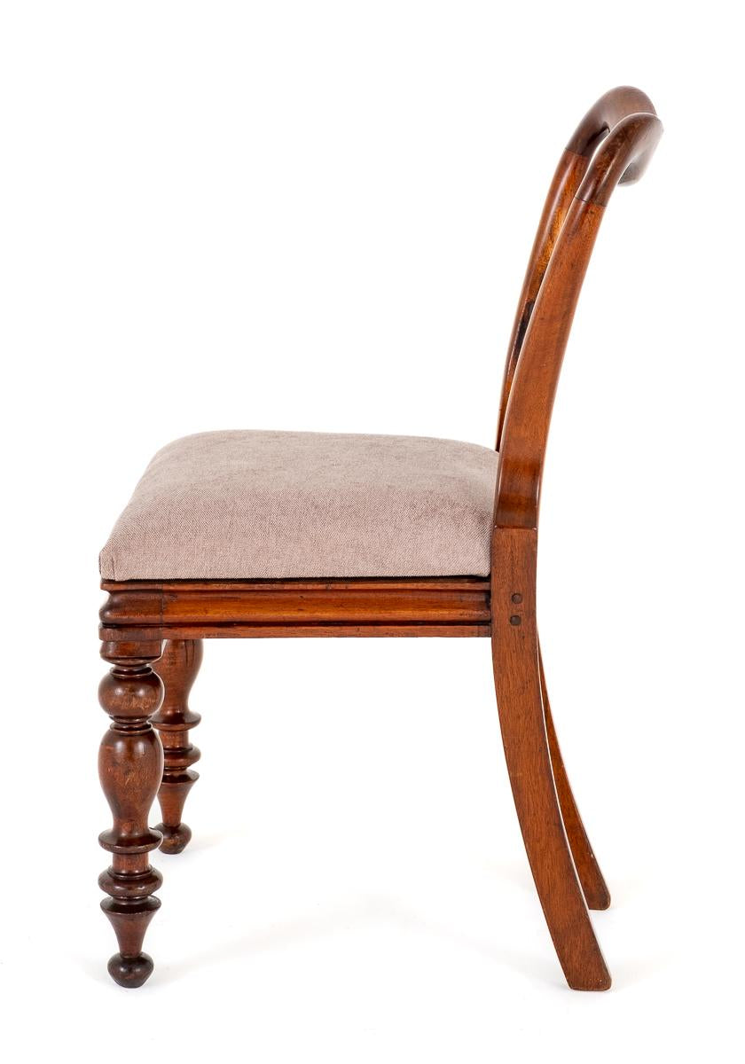 Set of 6 Victorian Mahogany Dining Chairs