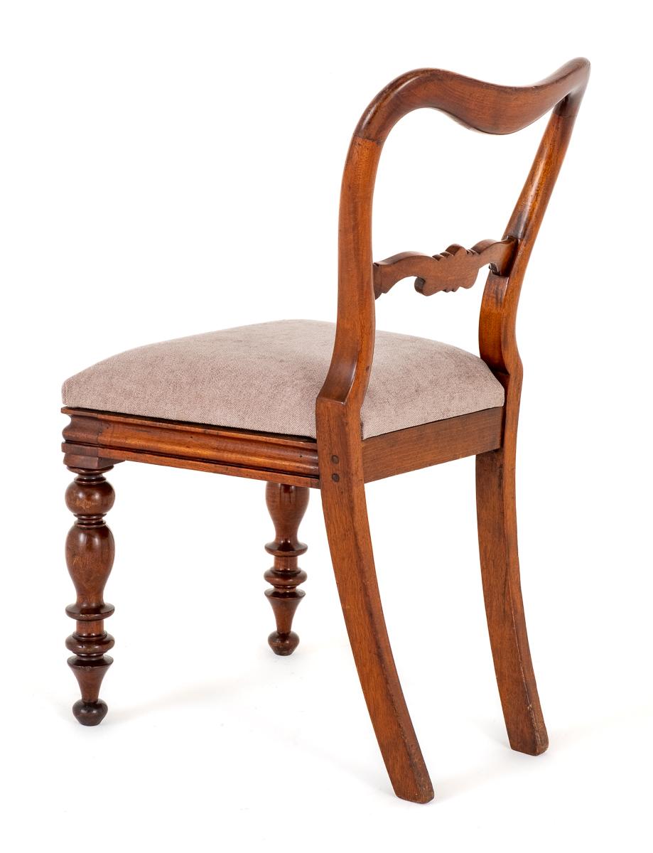 Set of 6 Victorian Mahogany Dining Chairs