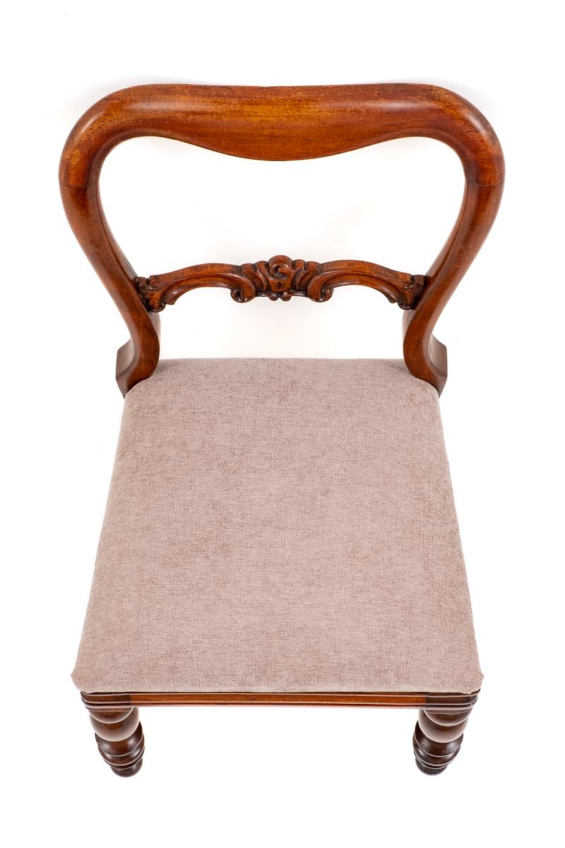 Set of 6 Victorian Mahogany Dining Chairs