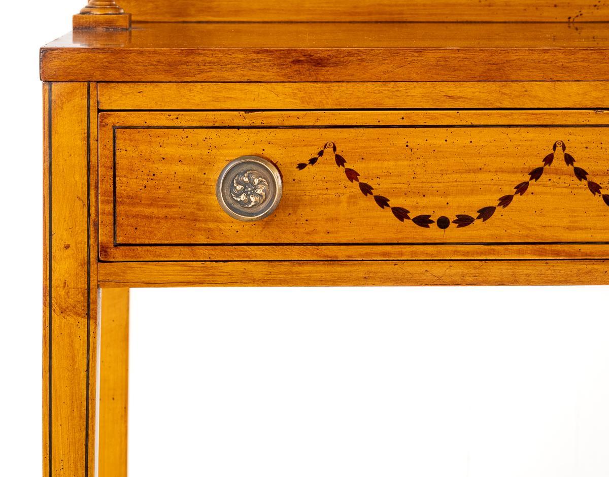 Pretty Pair of Satinwood Console Tables