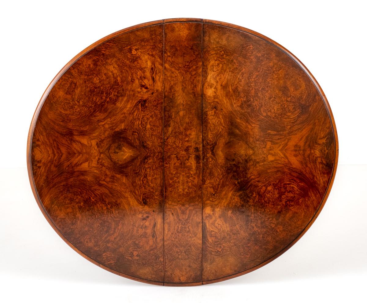 Victorian Burr Walnut Sutherland Table