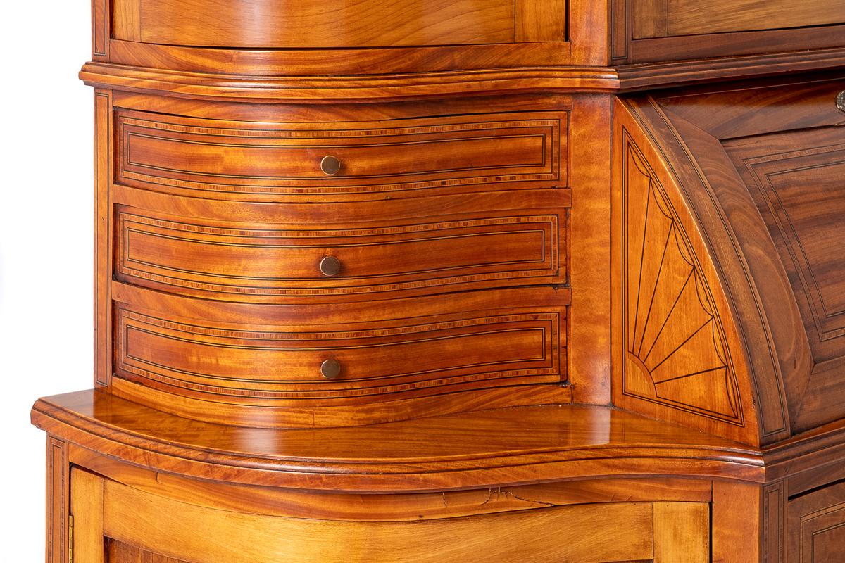 Stunning Satinwood Bureau Cabinet