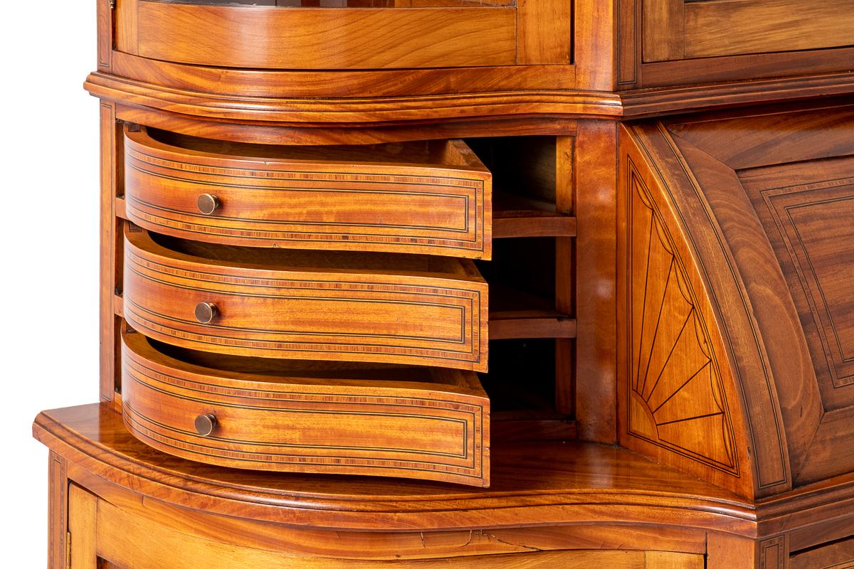 Stunning Satinwood Bureau Cabinet