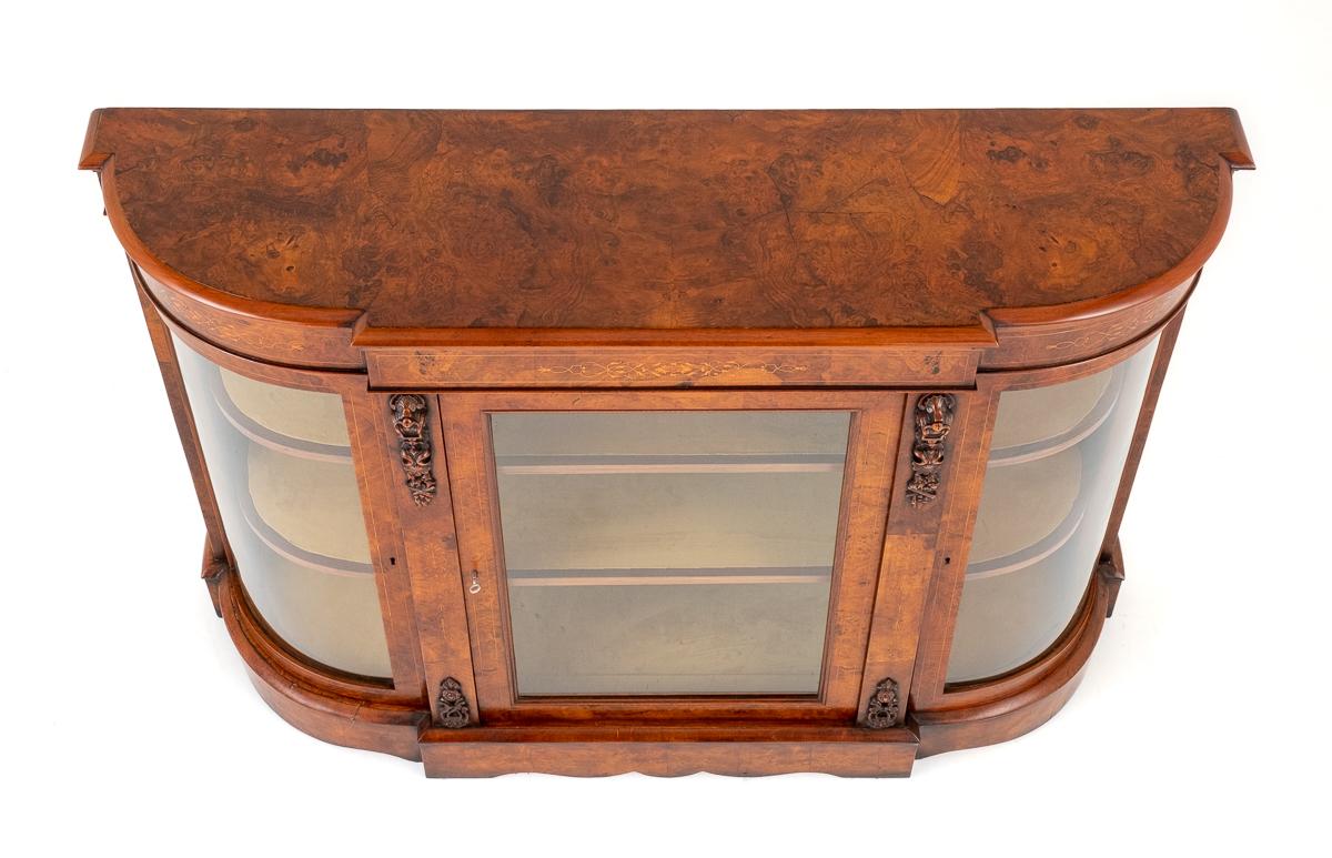 Victorian Burr Walnut Credenza