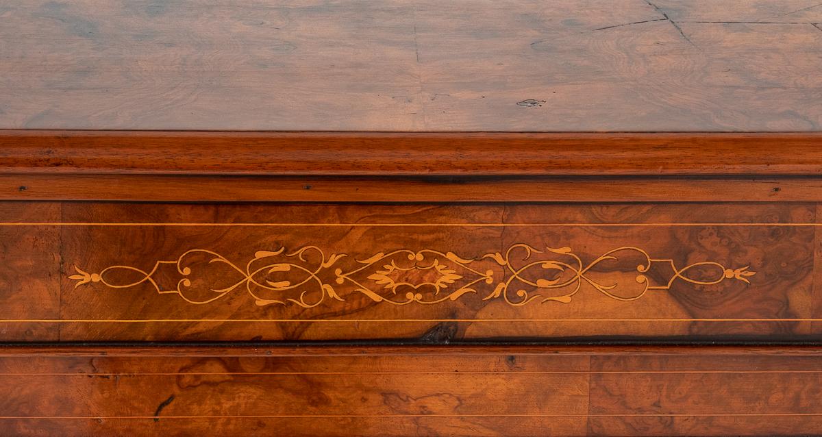 Victorian Burr Walnut Credenza