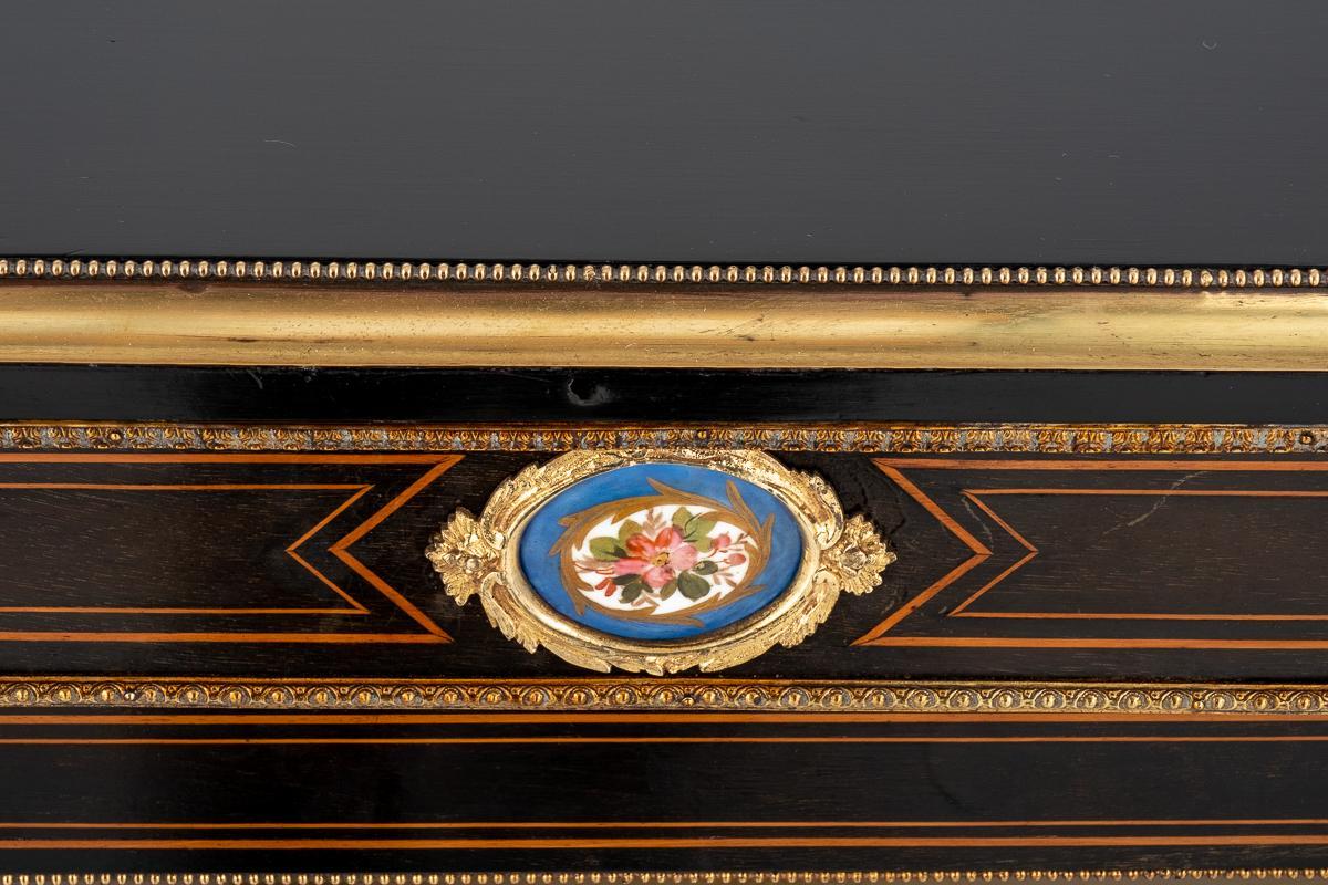 Pair of Ebonised Pier Cabinets