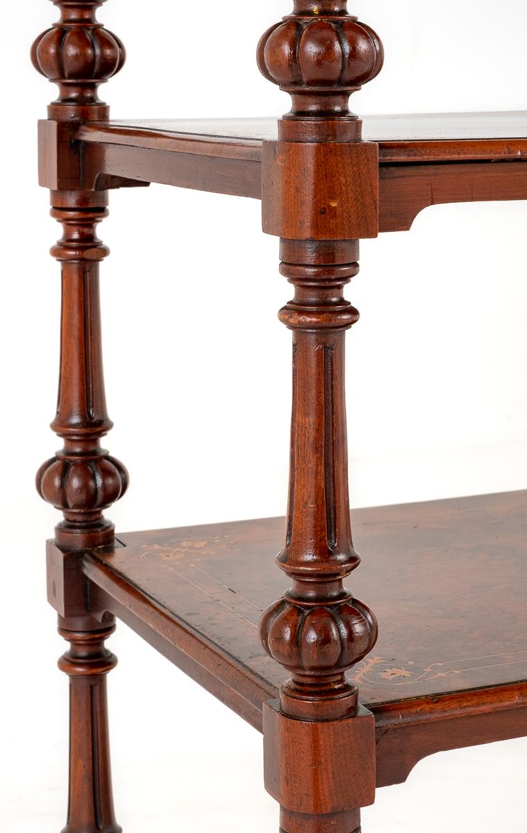 Victorian Burr Walnut Whatnot