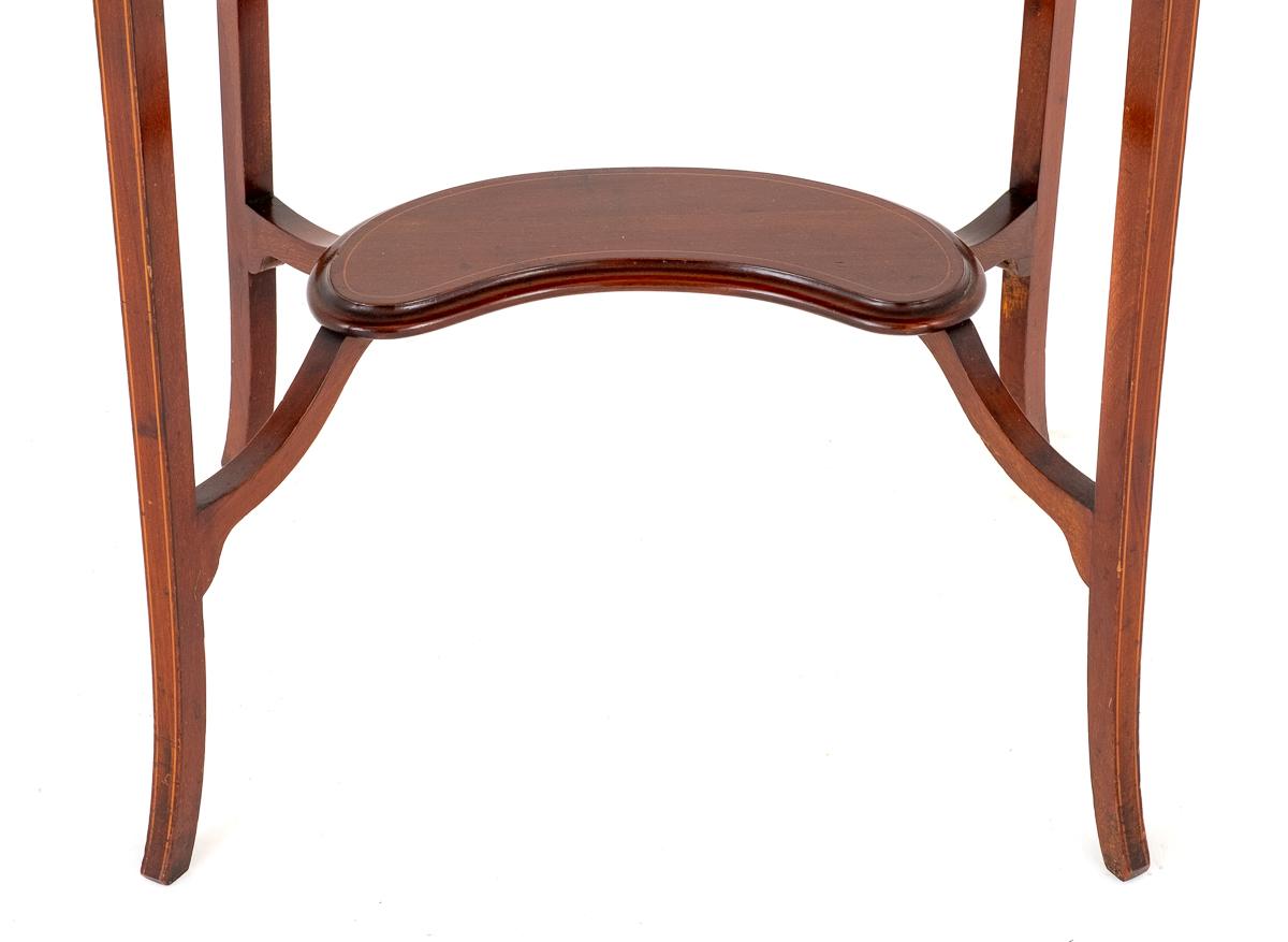 Sheraton Revival Mahogany Kidney Shaped Occasional Table