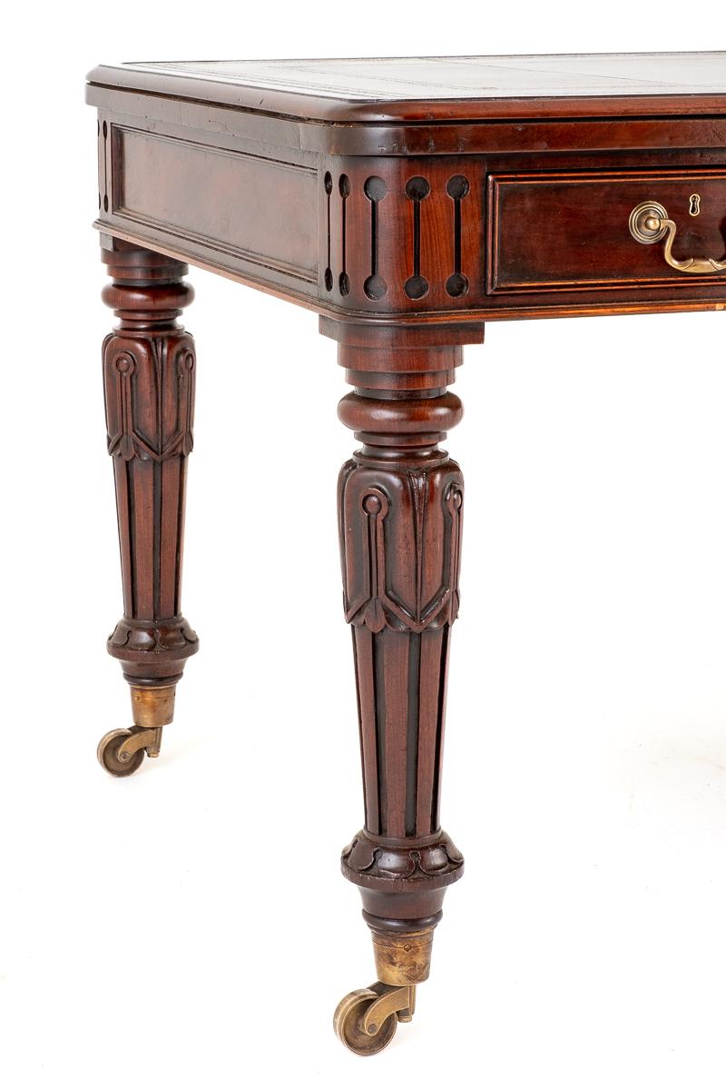 Impressive Regency Mahogany Library Table