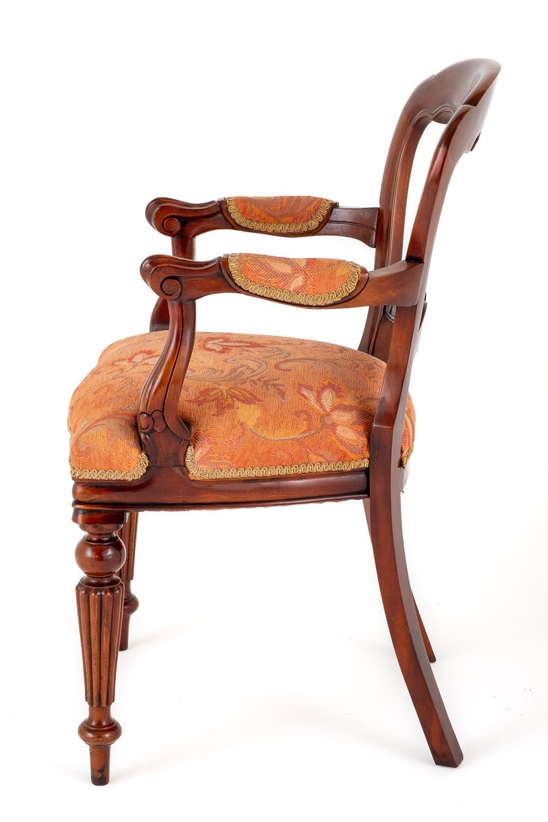 Set of 10 Victorian Style Mahogany Dining Chairs