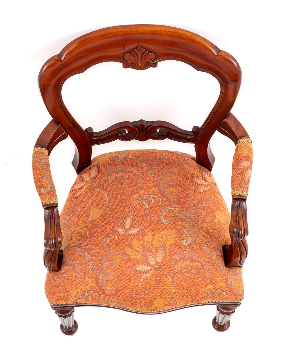 Set of 10 Victorian Style Mahogany Dining Chairs