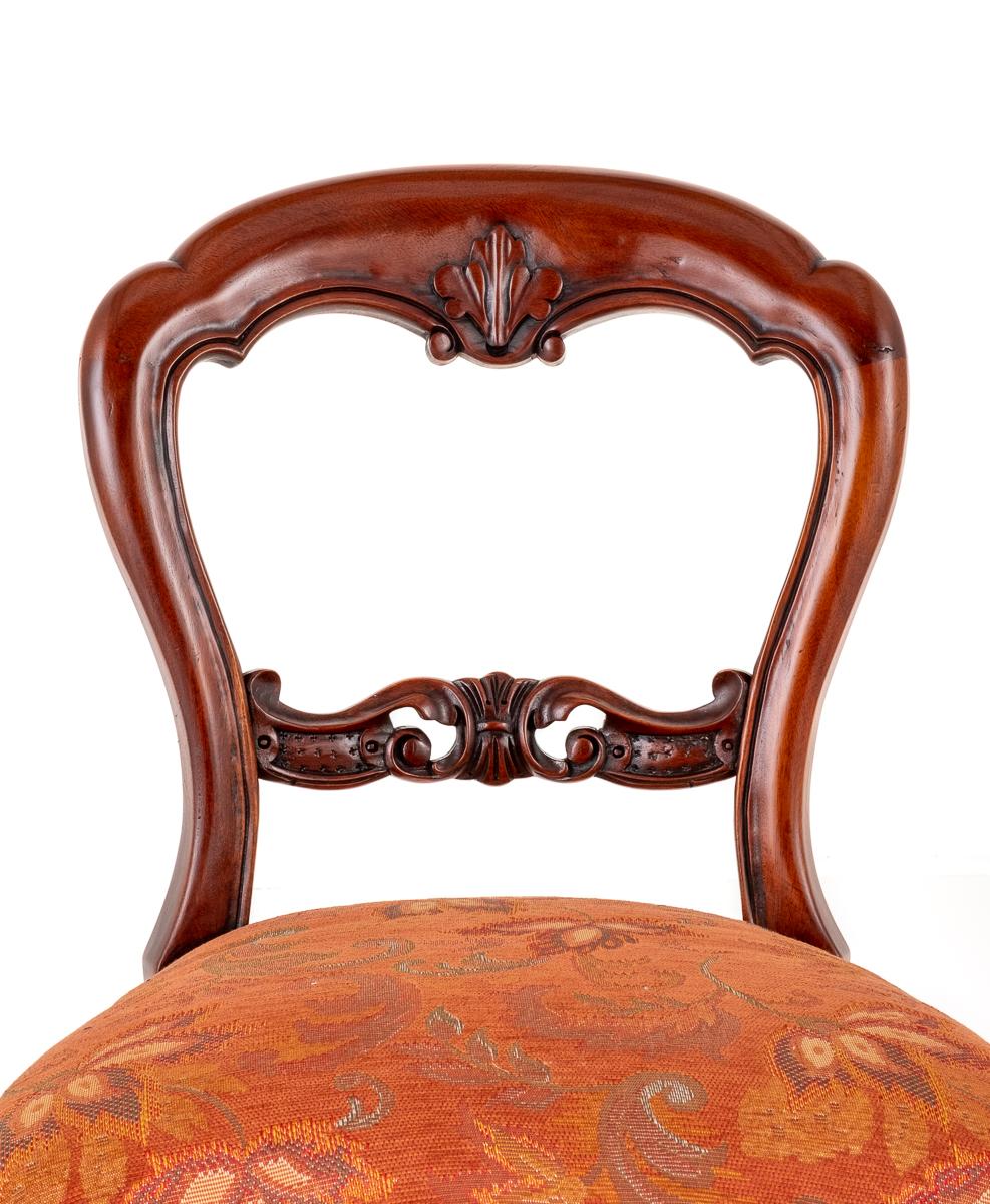 Set of 10 Victorian Style Mahogany Dining Chairs