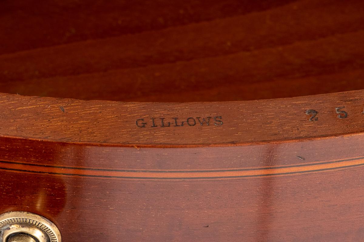 Sheraton Revival "Gillow's" Mahogany Toilet Mirror