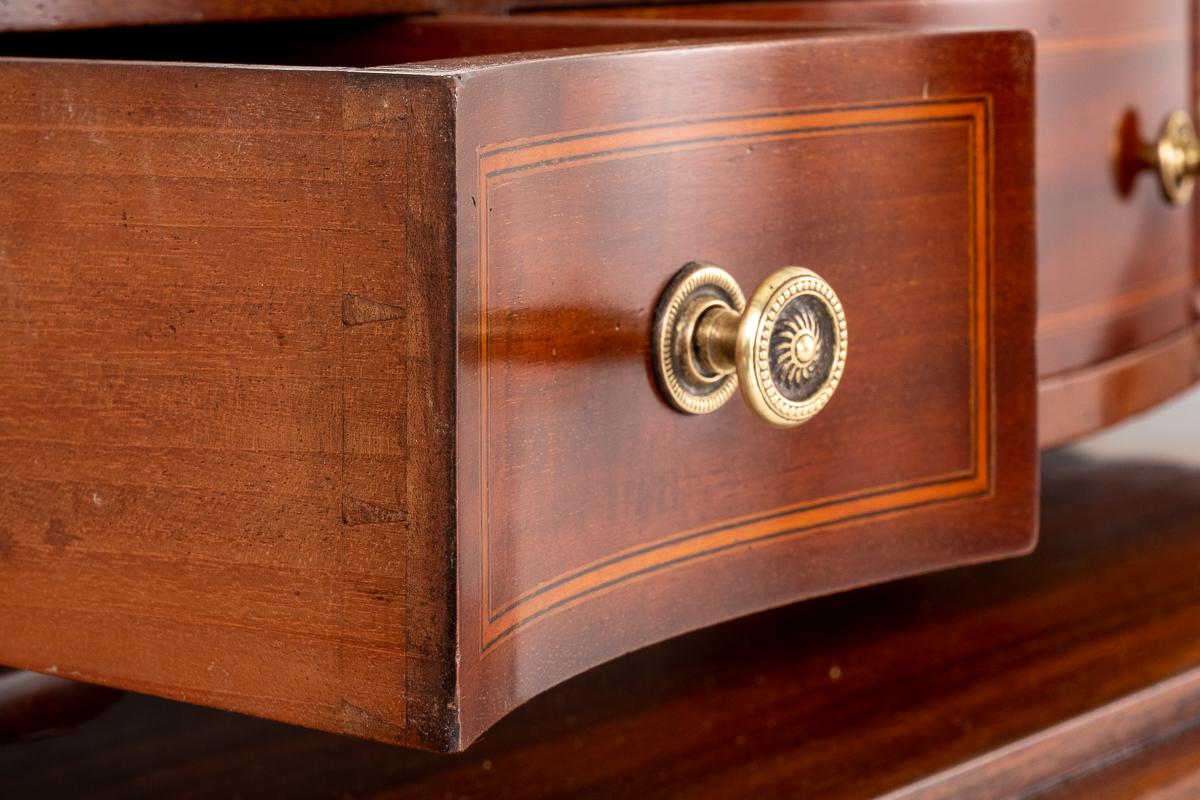 Sheraton Revival "Gillow's" Mahogany Toilet Mirror