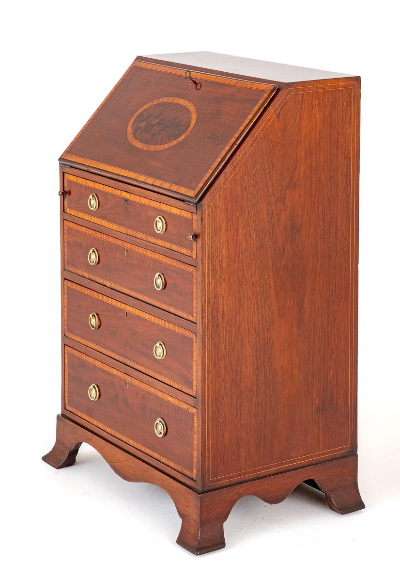 Sheraton Revival Mahogany Ladies Bureau