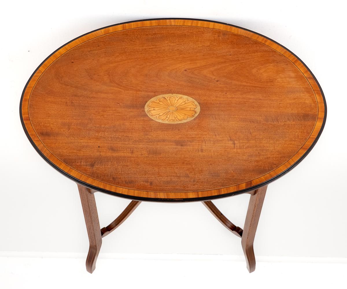 Sheraton Revival Mahogany Occasional Table