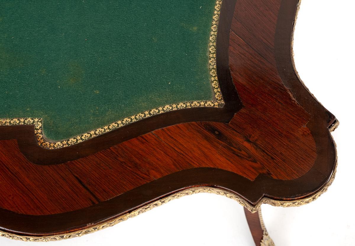 Good Quality Mahogany and Rosewood French Card Table