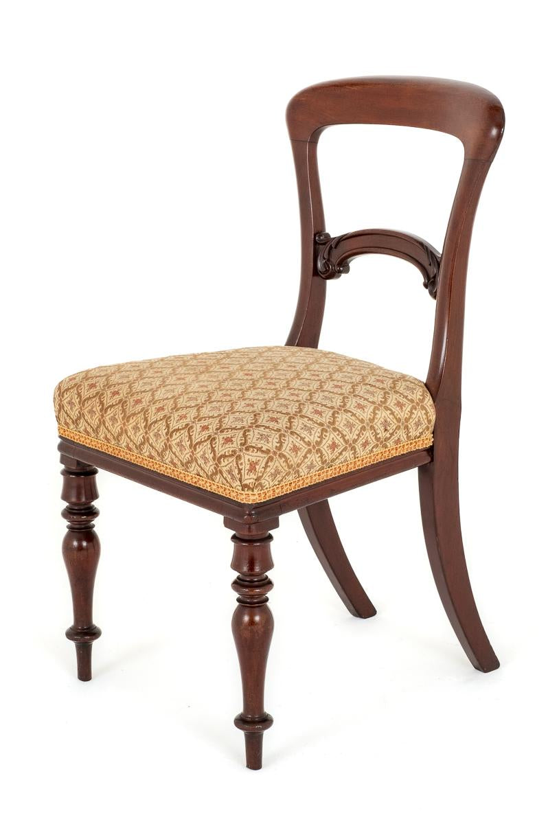 Set of 6 Mahogany Victorian Dining Chairs