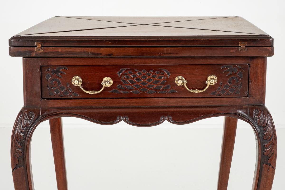 Late Victorian Mahogany Envelope Card Table