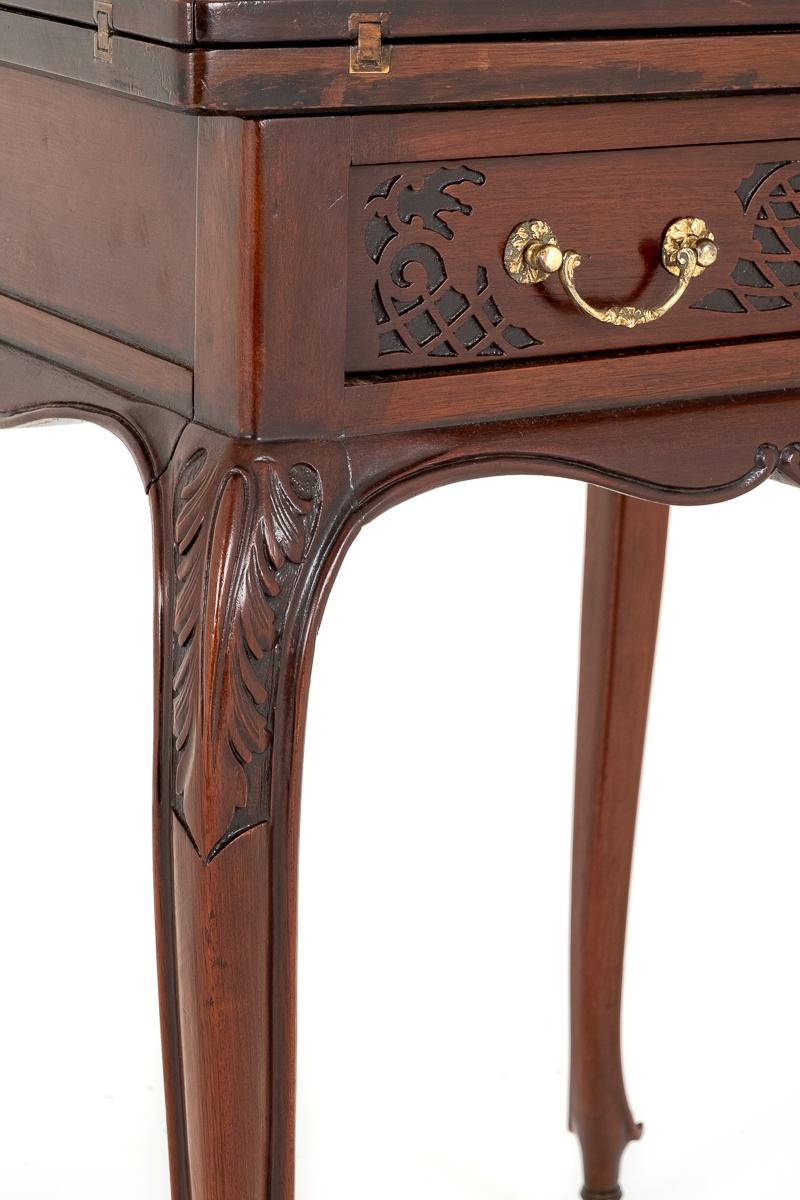 Late Victorian Mahogany Envelope Card Table