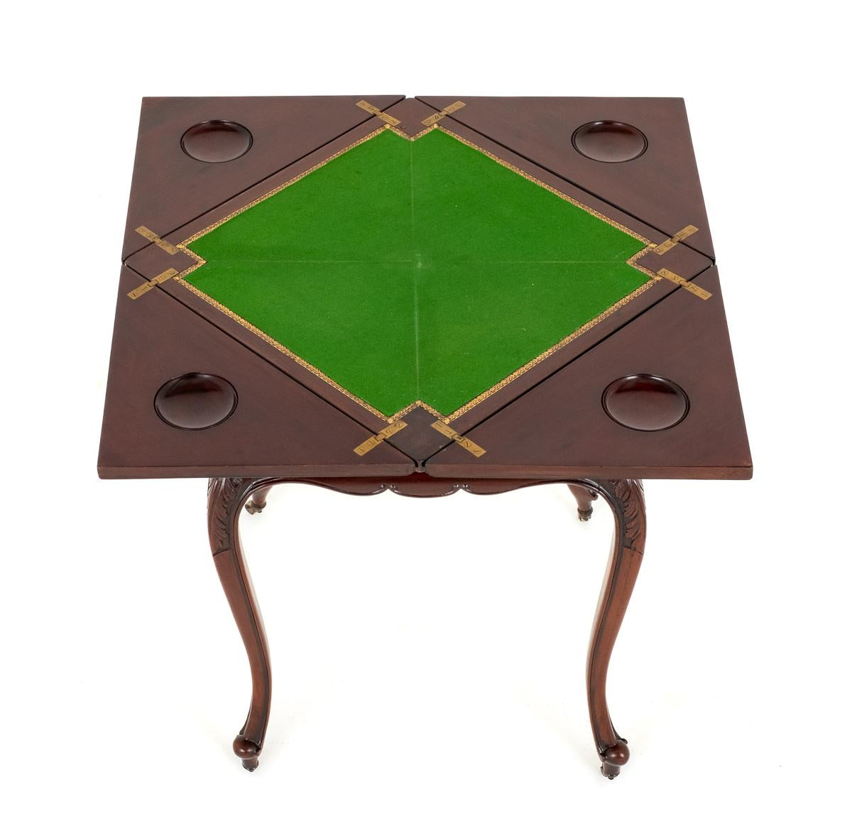 Late Victorian Mahogany Envelope Card Table