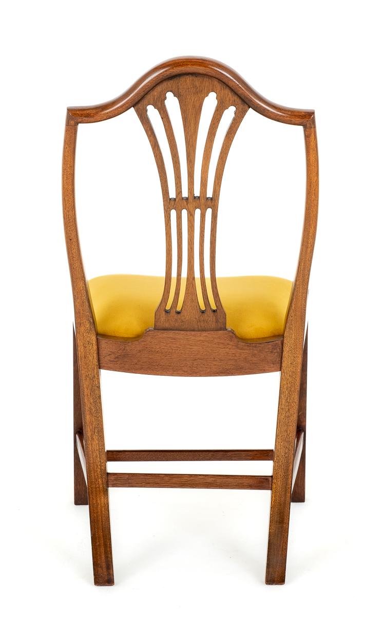 Set of 8 ( 6 + 2 )Hepplewhite Revival Mahogany Dining Chairs