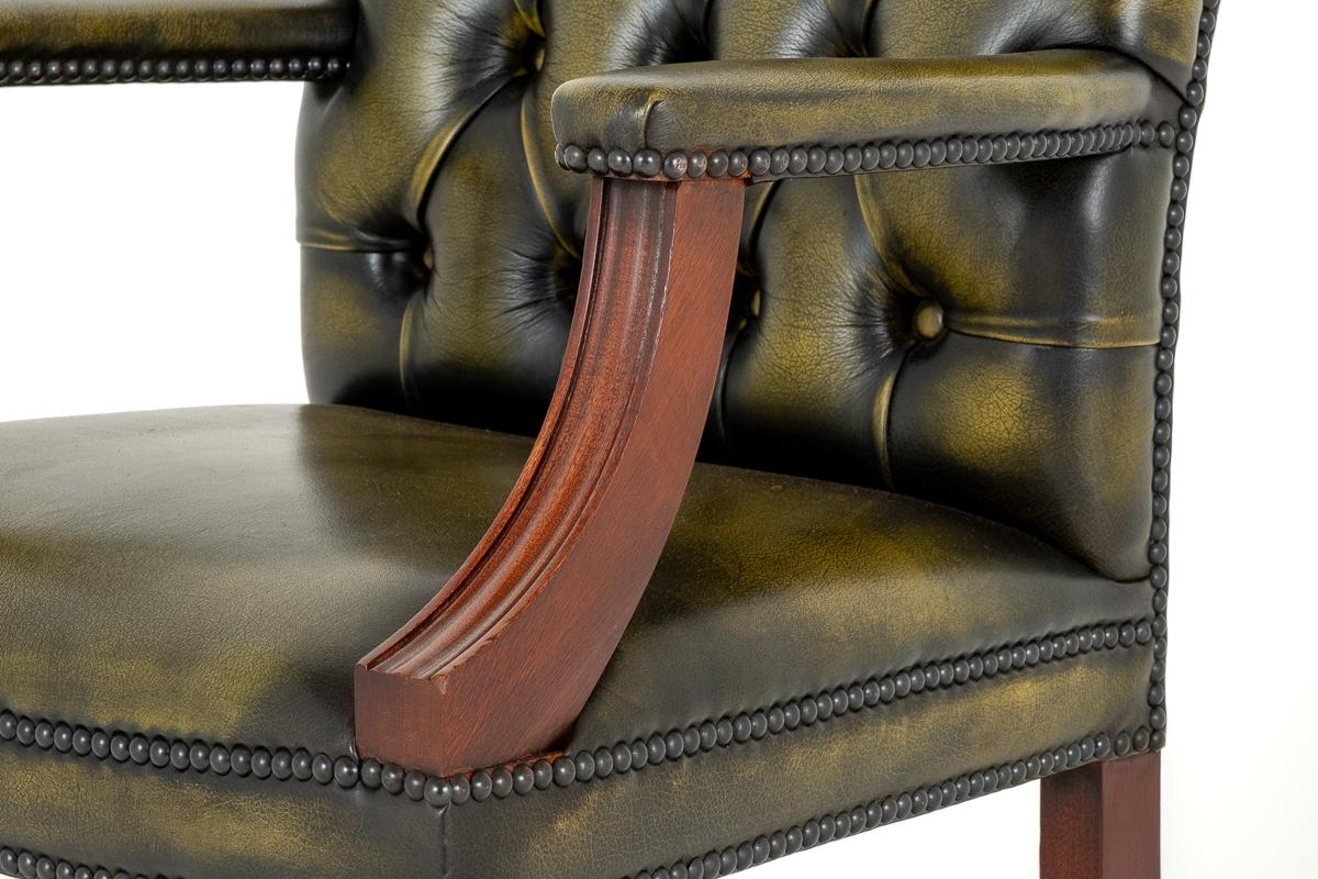 Mahogany and Leather Desk Chair