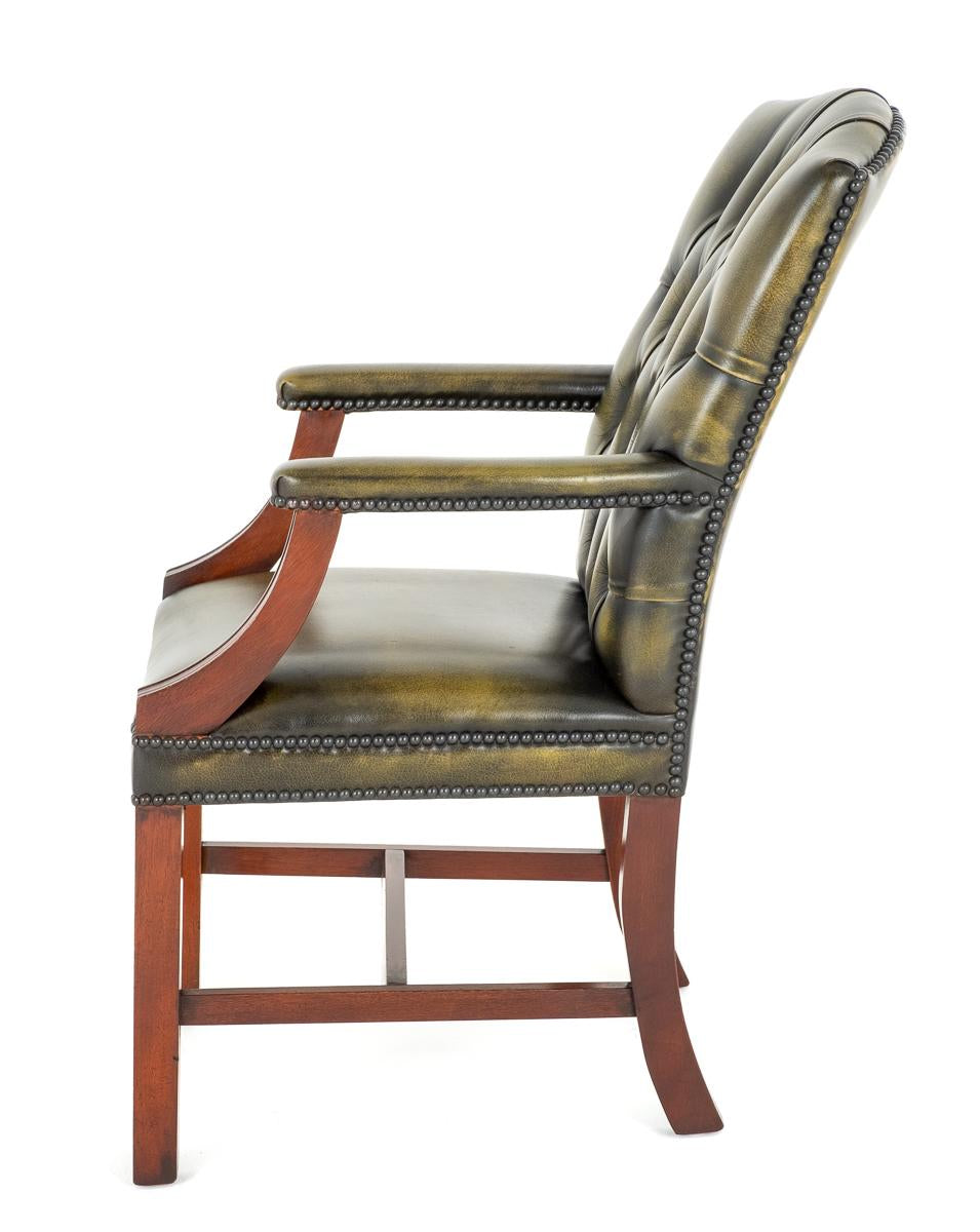Mahogany and Leather Desk Chair