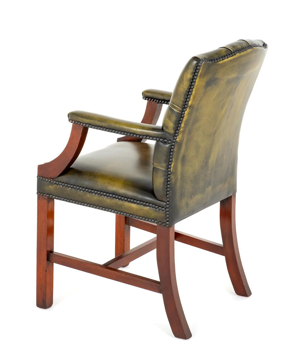 Mahogany and Leather Desk Chair