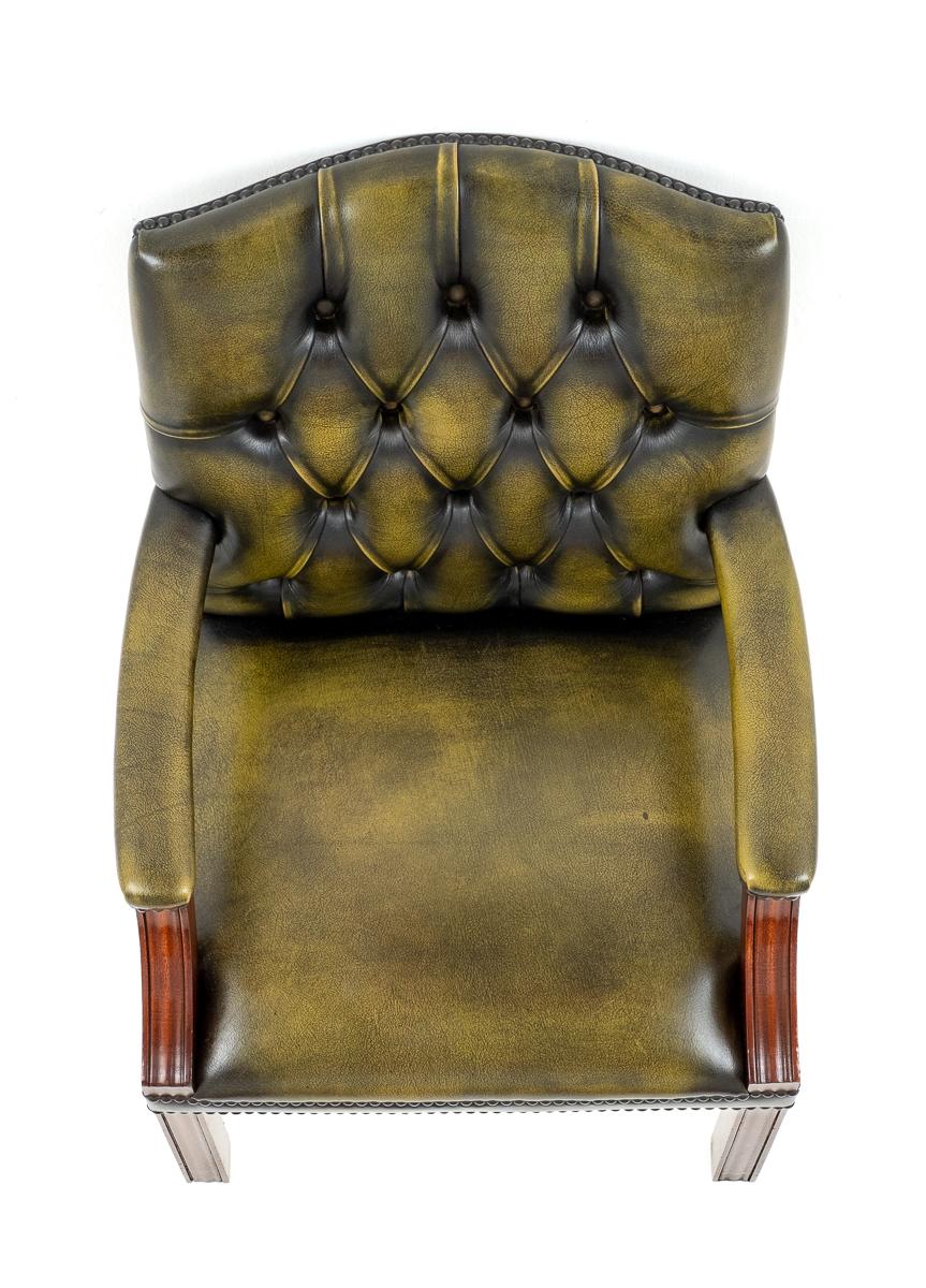 Mahogany and Leather Desk Chair