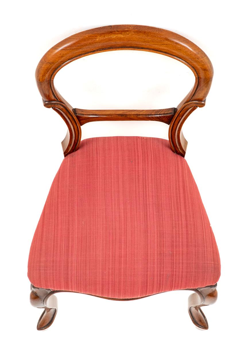 Pair of Victorian Walnut Cabriole Leg Chairs