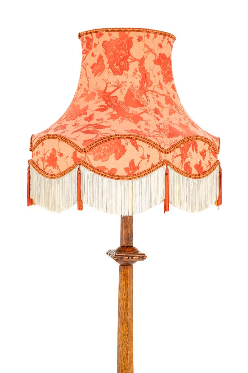 Carved Oak Jacobean Style Lampstand