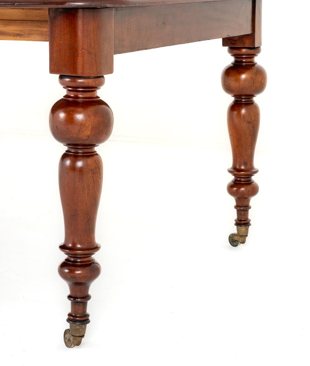 Long Victorian Mahogany Extending Dining Table